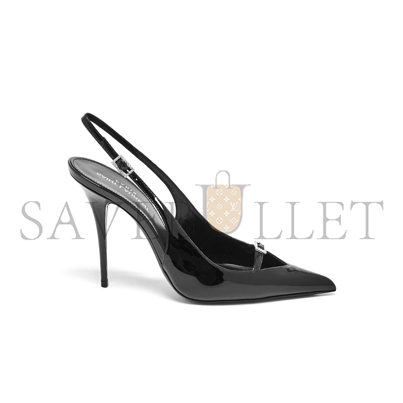 YSL PATENT LEATHER SLINGBACK PUMPS